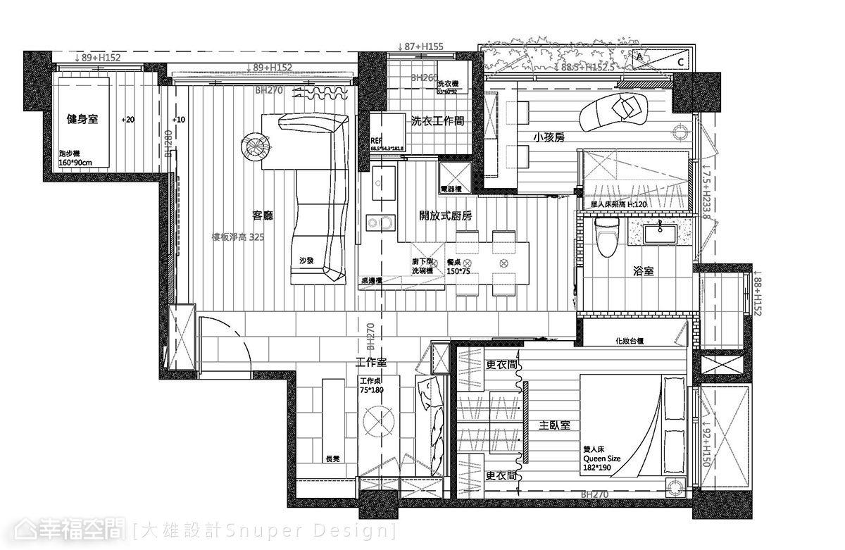 150平现代极简黑白配+75平现代绿意城市意象 第1页