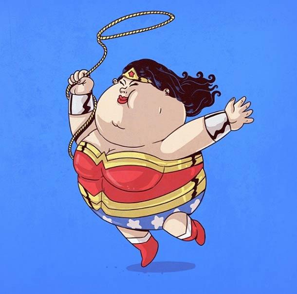 萌翻!当超级英雄患上了肥胖症!