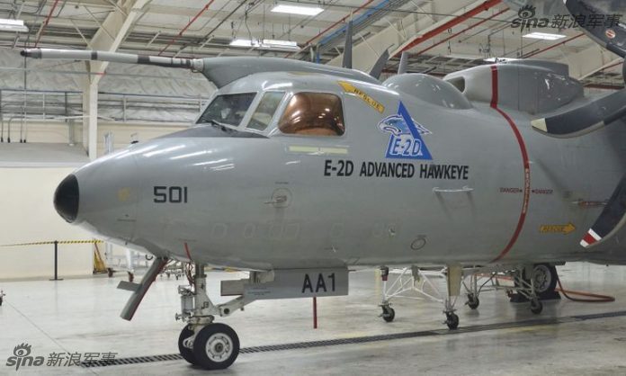 中国远程空空导弹靶子！美军秀E-2预警机加油型 第1页