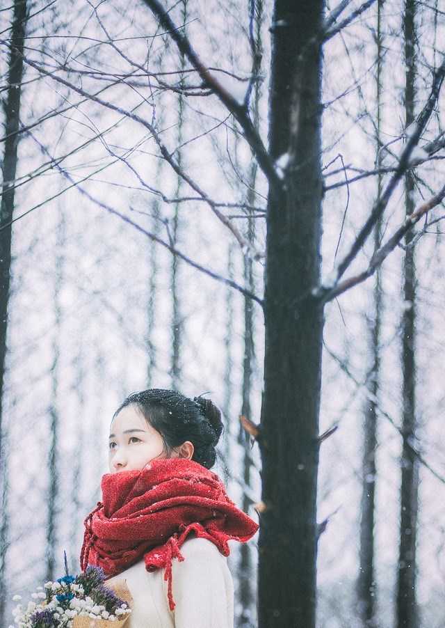 清纯丸子头妹子雪中唯美迷人写真 第1页