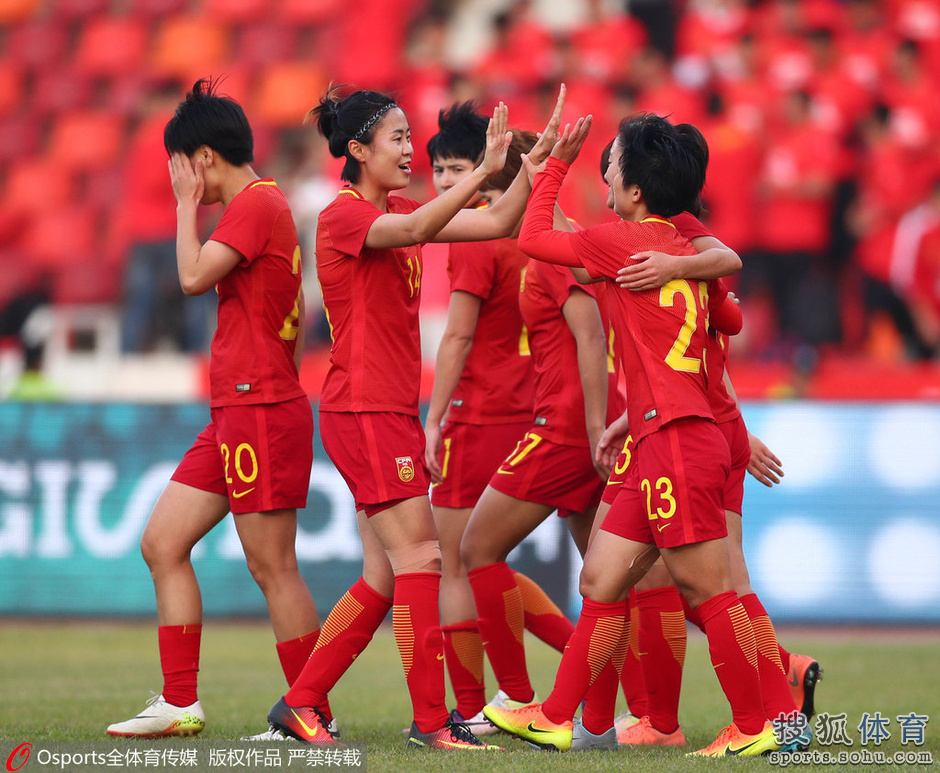 高清:四国赛中国女足2