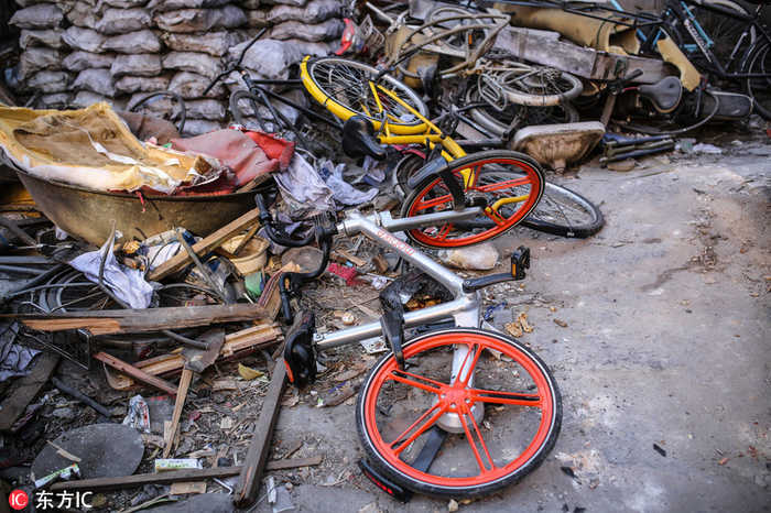 北京街头：共享单车“躺尸”垃圾堆(3) 第3页