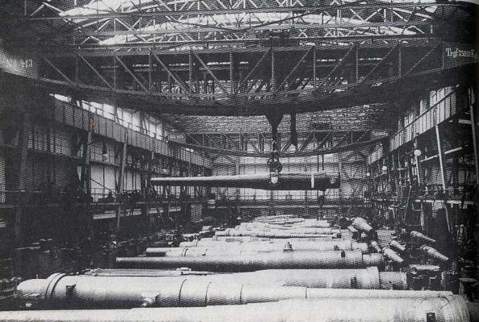 一战期间,德国克虏伯兵工厂生产的各类火炮