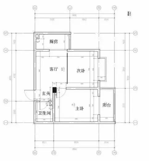 缩小客厅 他把54㎡小户型改造成明亮两居(3) 第3页