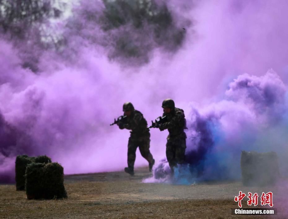 组图：新春伊始 福建武警部队开展实战化军事演练 第1页