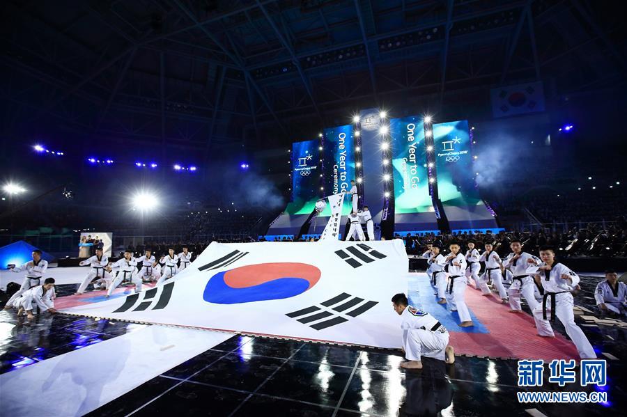 韩国举行平昌冬奥会倒计时一周年庆祝活动(2) 第2页