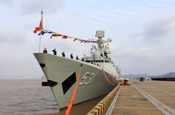 531号湘潭舰054a型导弹护卫舰.