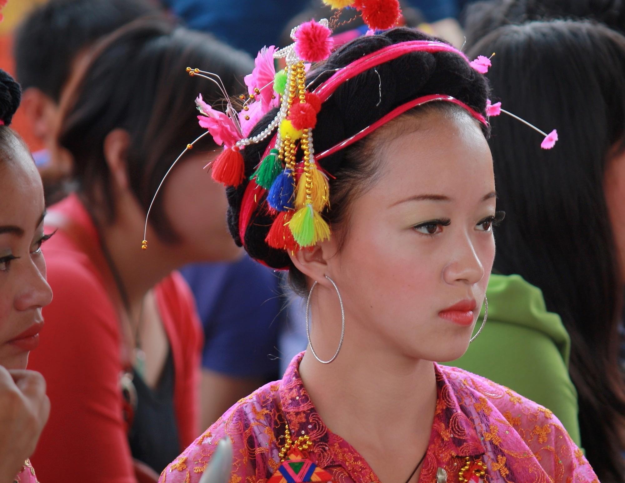 阿昌族美女唯美民族风图片