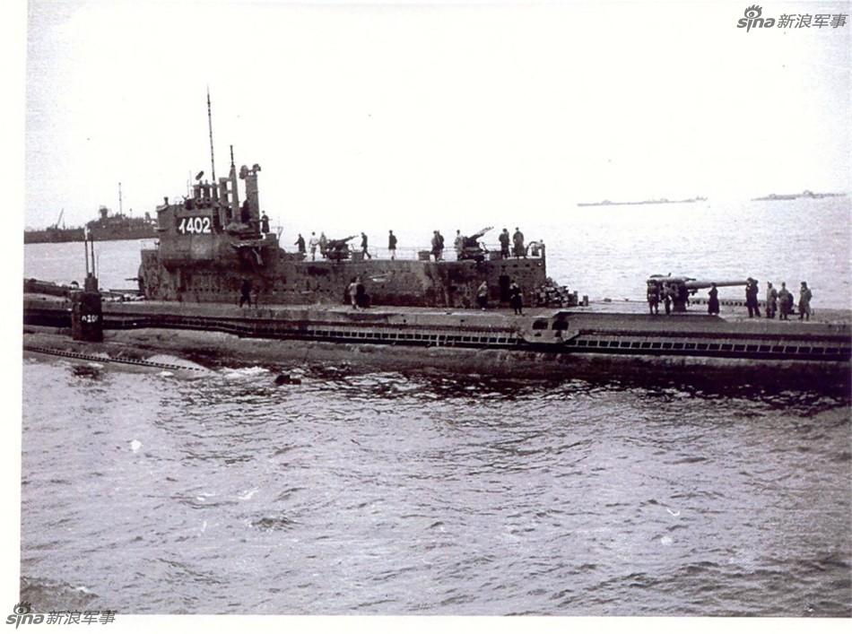 日本二战巨型潜艇沉没时历史照：可载3架战机 第1页