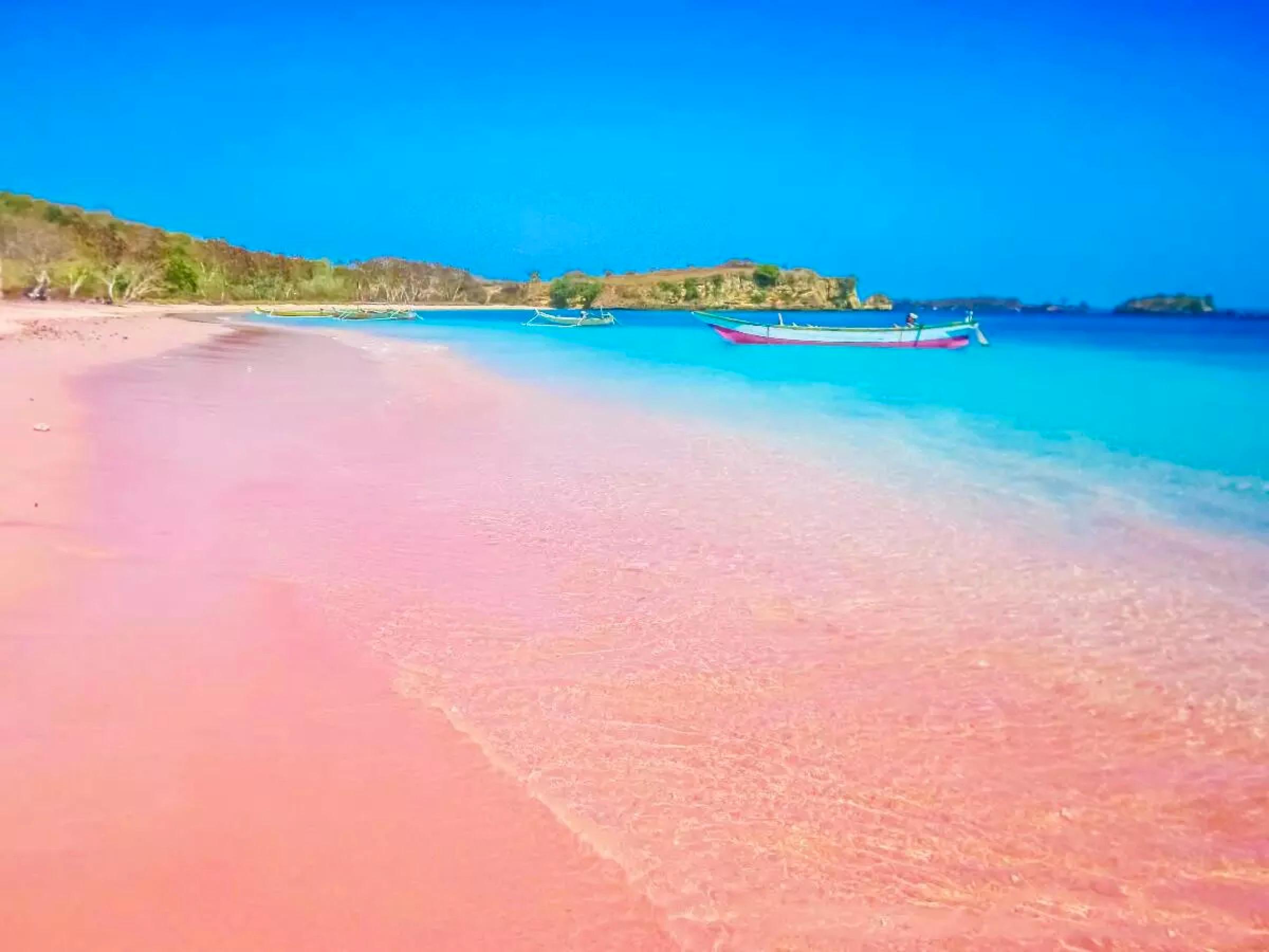 少女心炸裂,这些粉色沙滩你看过没?