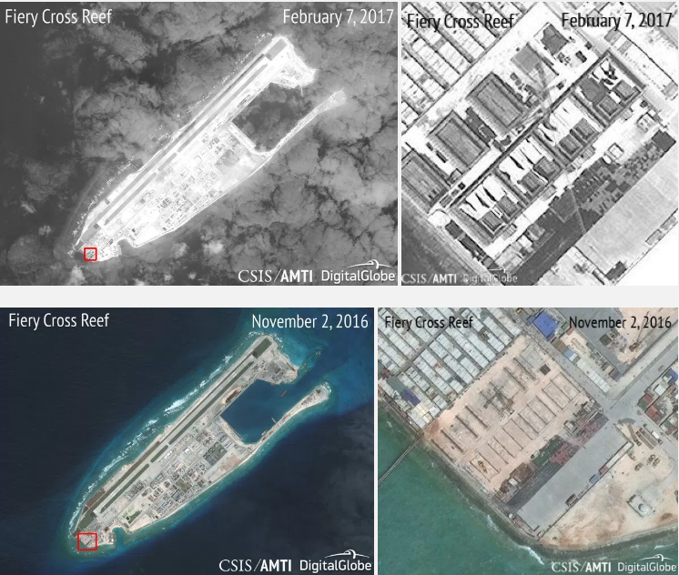 组图：美报告公布我南海岛礁卫星图 第1页