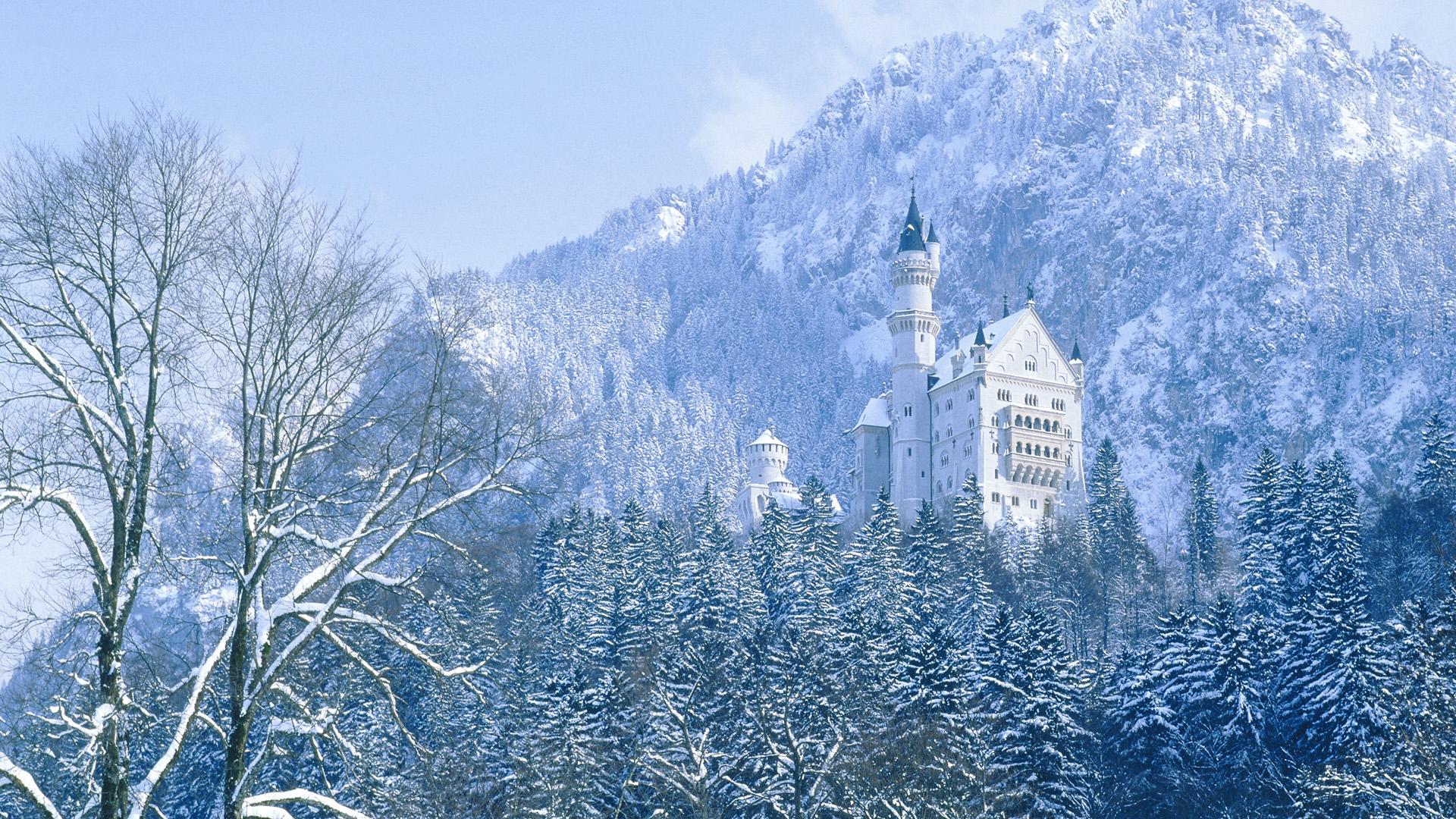 雪景壁纸桌面 冬季唯美雪景自然风光高清宽屏高清电脑桌面主题壁纸