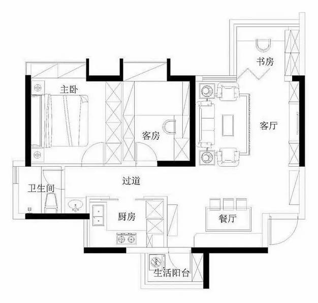 74㎡法式小浪漫 这样的家怎么能不让人怦然心动(19) 第19页