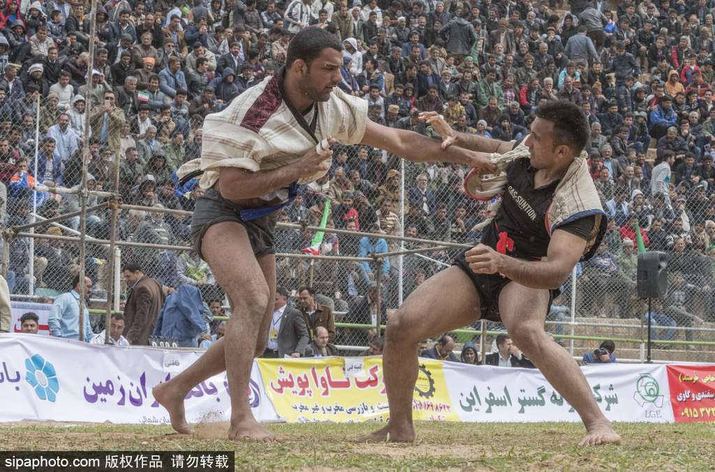 伊朗摔跤赛勇士贴身肉搏 竞争激烈夺人眼球(10) 第10页