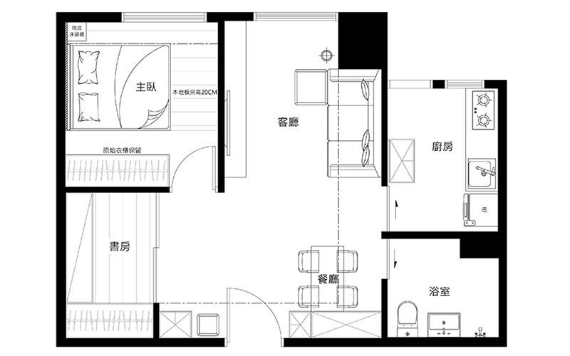 60平小户型公寓装修图 不拘一格做设计(10) 第10页