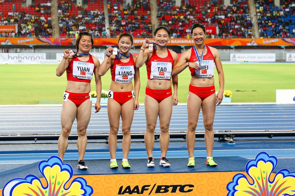 接力世锦赛中国女子4X100季军 第1页