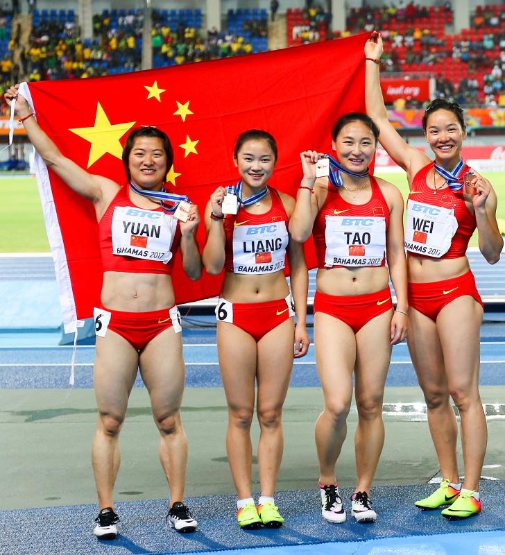 接力世锦赛中国女子4X100季军(3) 第3页