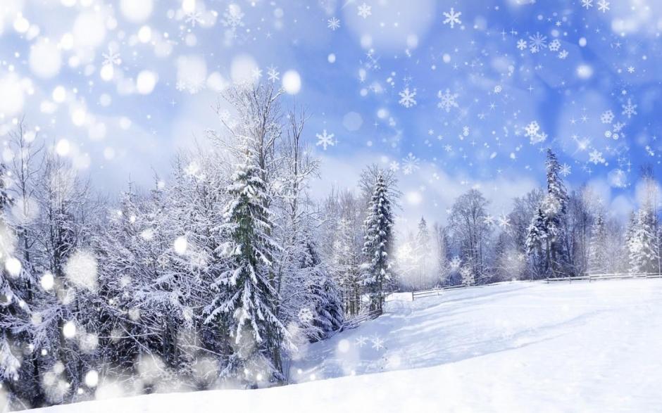 欧洲冬季雪景唯美浪漫风景图电脑壁纸