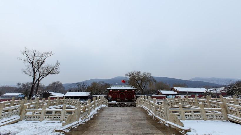 山西太原晋祠公园雪景图片(7) 第7页