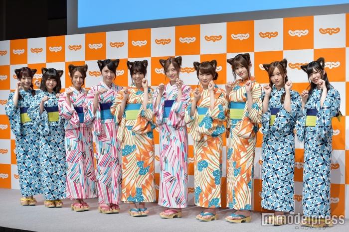 组图：日本少女组合乃木坂46拍广告 浴衣猫耳齐上阵 第1页