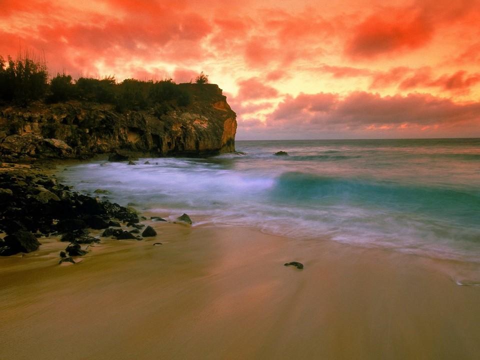 热带岛屿海滩风景壁纸