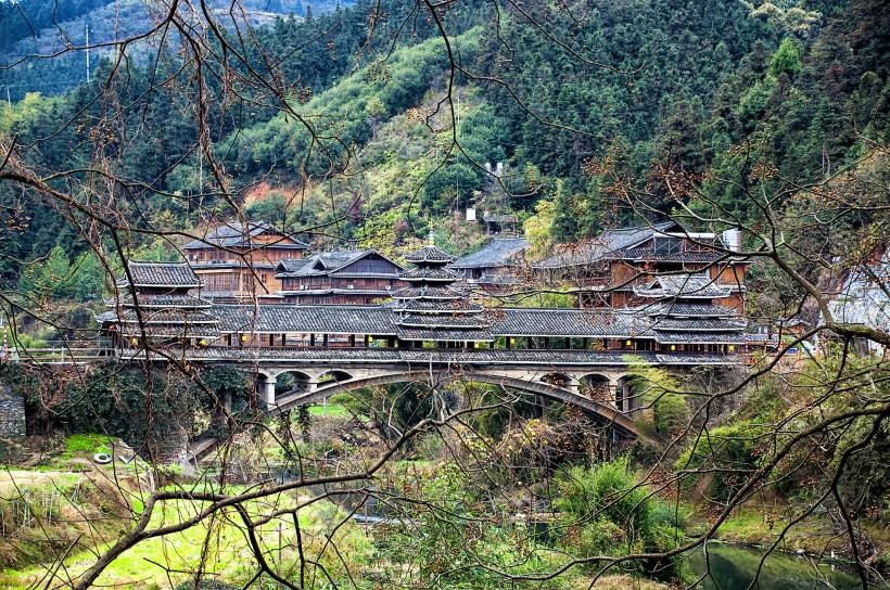 广西三江程阳风雨桥风景图片 第1页