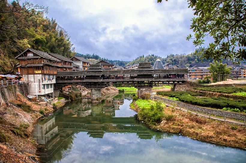 广西三江程阳风雨桥风景图片(7) 第7页