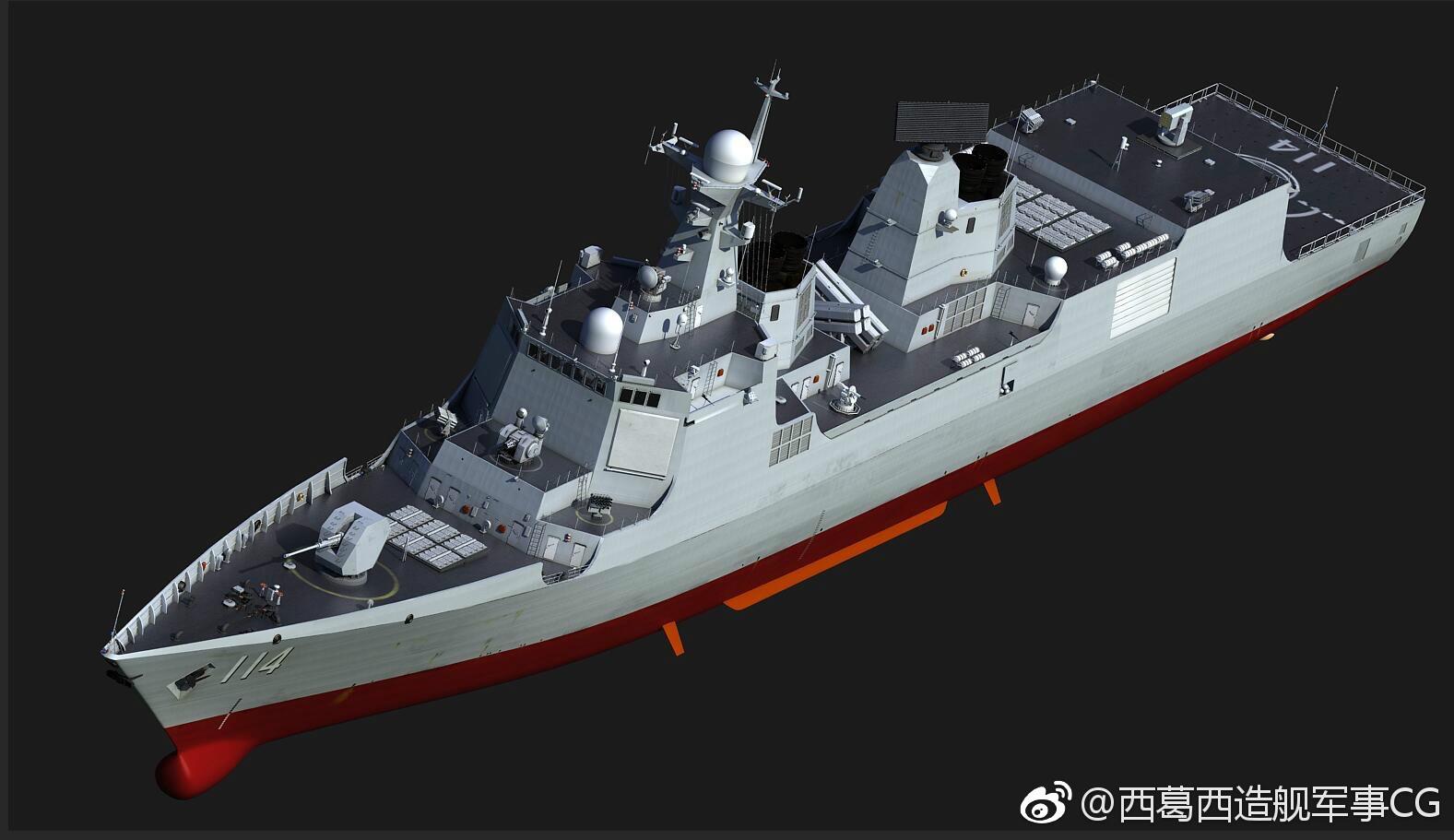 又添新成员 中国新052e型驱逐舰长这样?