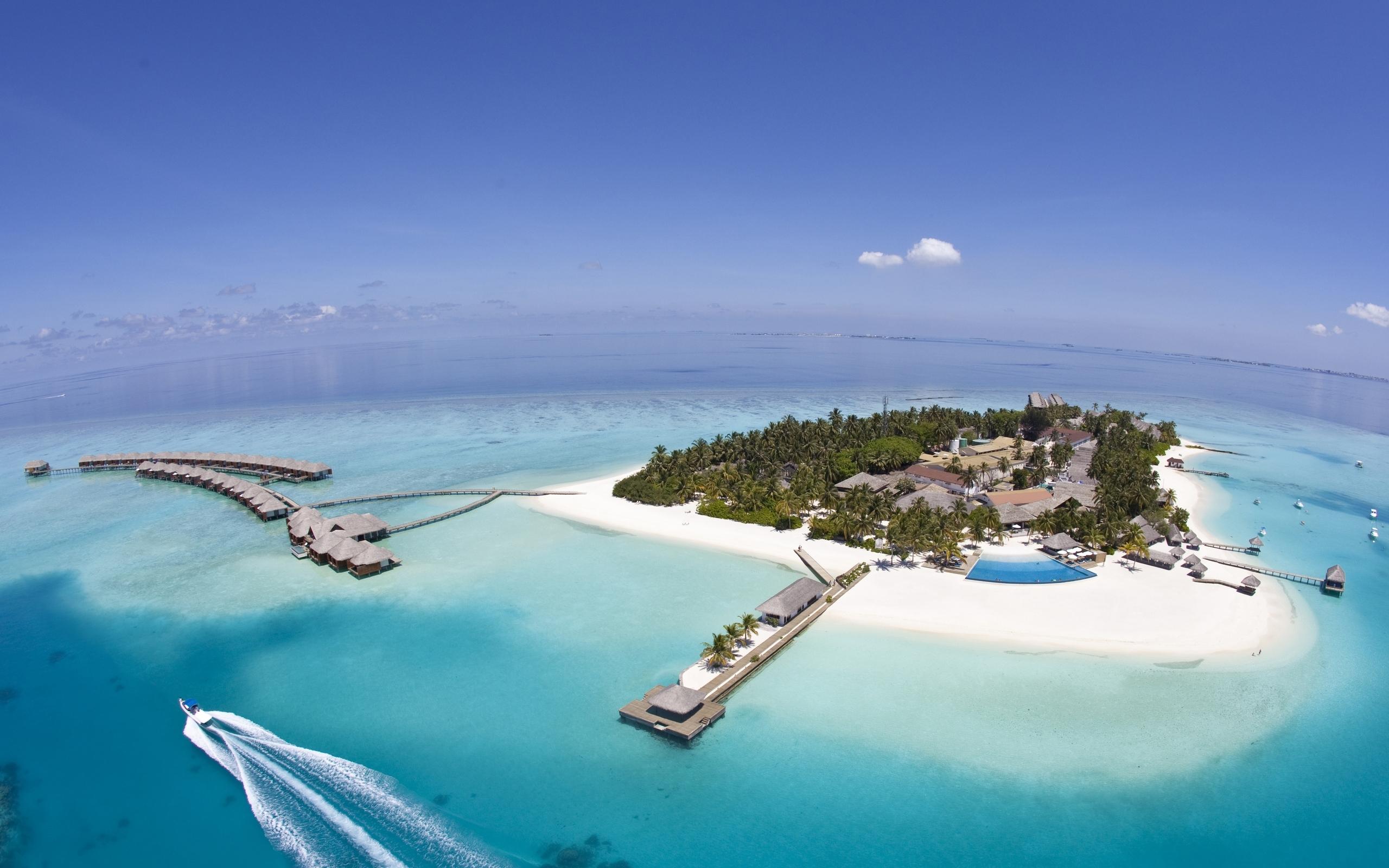 马尔代夫高清海岛风景桌面电脑壁纸_图片新闻