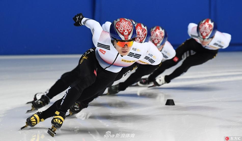 韩国短道队集结备战平昌冬奥朝鲜虎图腾头盔霸气亮眼(3) 第3页