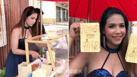 组图：美女硕士衣着清凉路边卖小吃 上围傲人生意不断 第1页