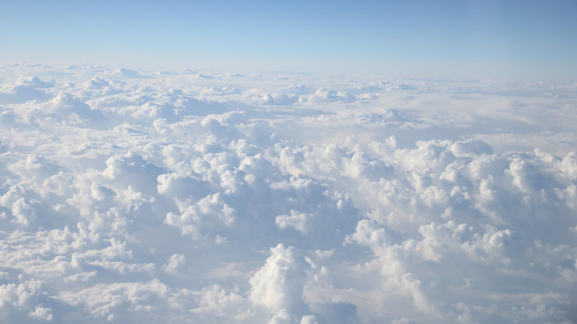 高空云层壮观景色1080p壁纸