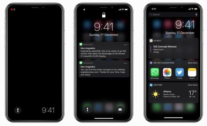 iPhone X全黑界面渲染图 效果还挺酷(2) 第2页