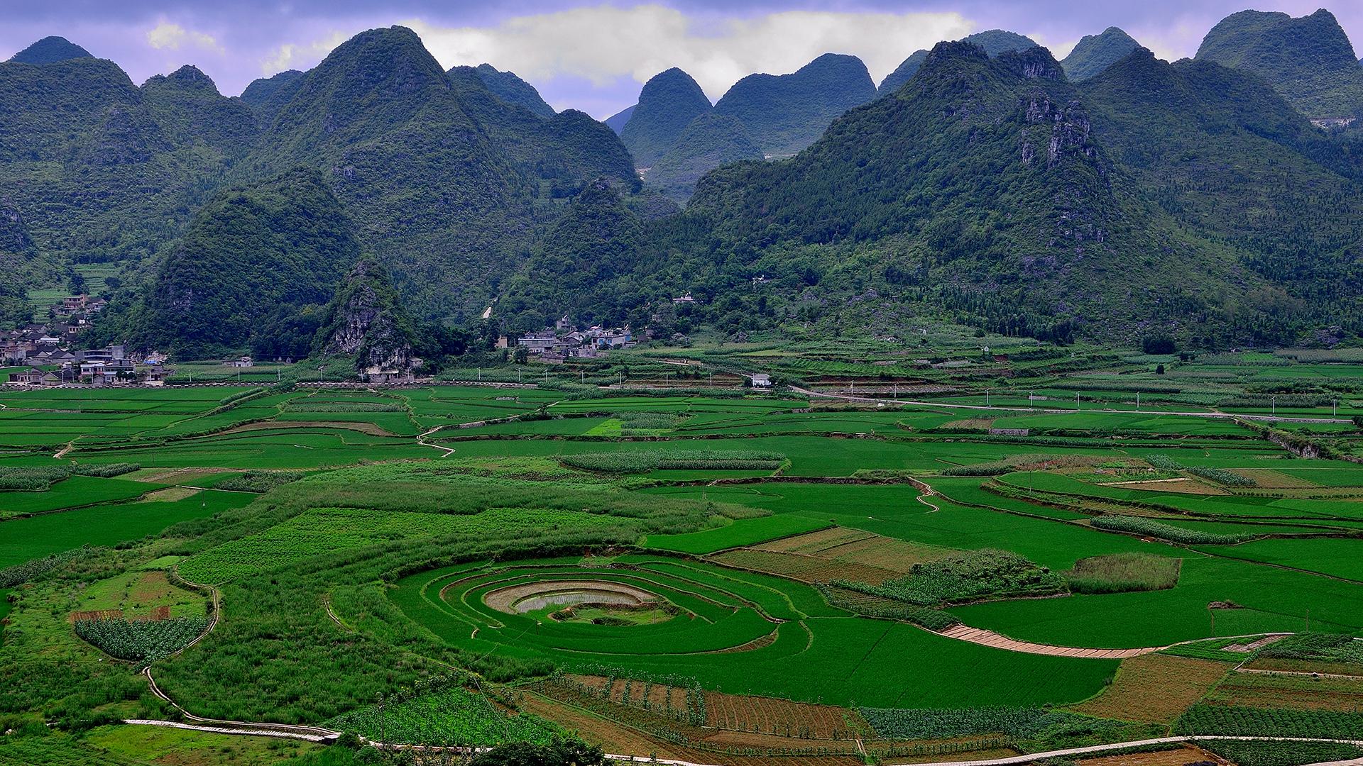 贵州万峰林景区自然风光图片桌面壁纸(2) 第2页