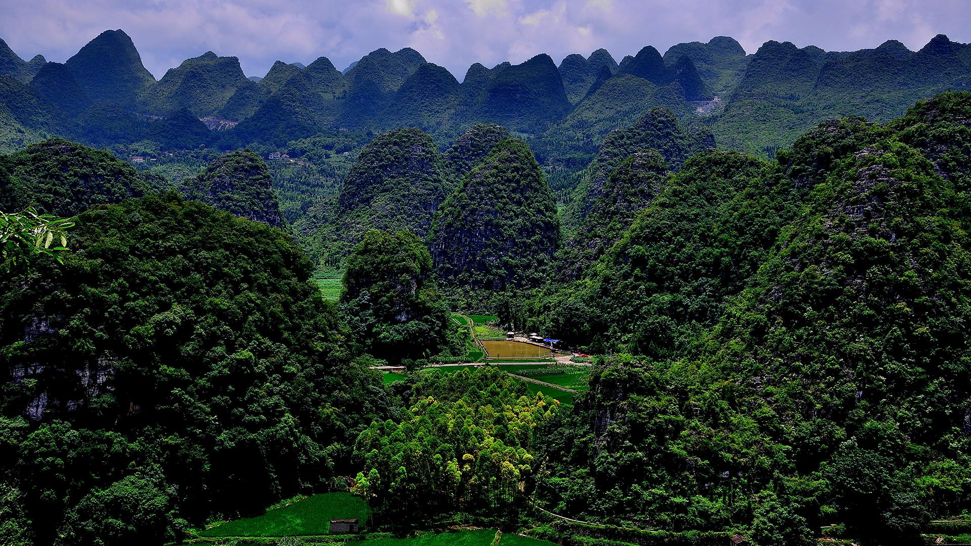 贵州万峰林景区自然风光图片桌面壁纸(3) 第3页