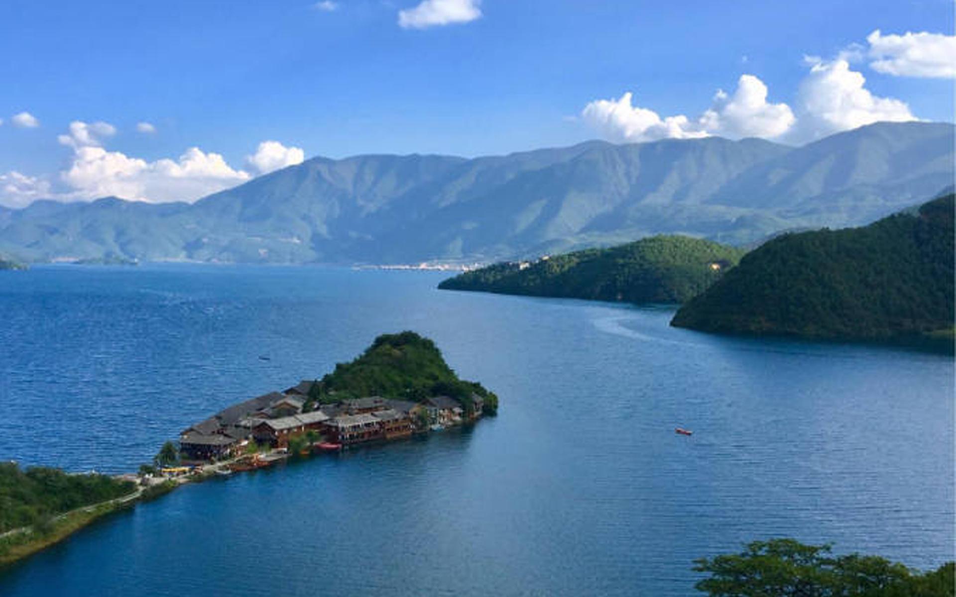 泸沽湖风景图片唯美电脑桌面壁纸(8) 第8页