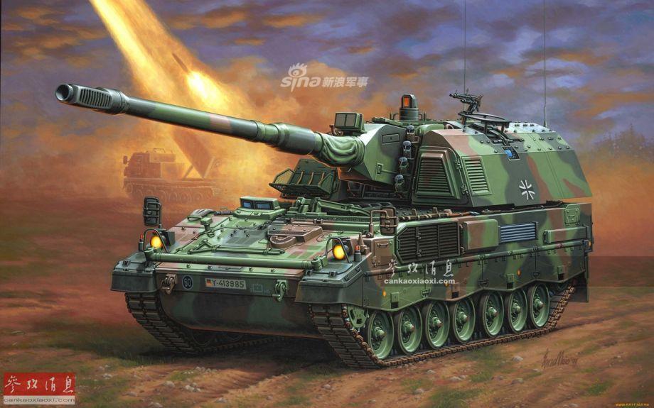 重炮怼坦克！德国自行火炮练平射反装甲干翻豹-1 第1页