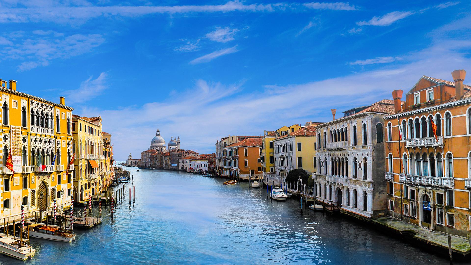 水上城市威尼斯风景图片桌面壁纸