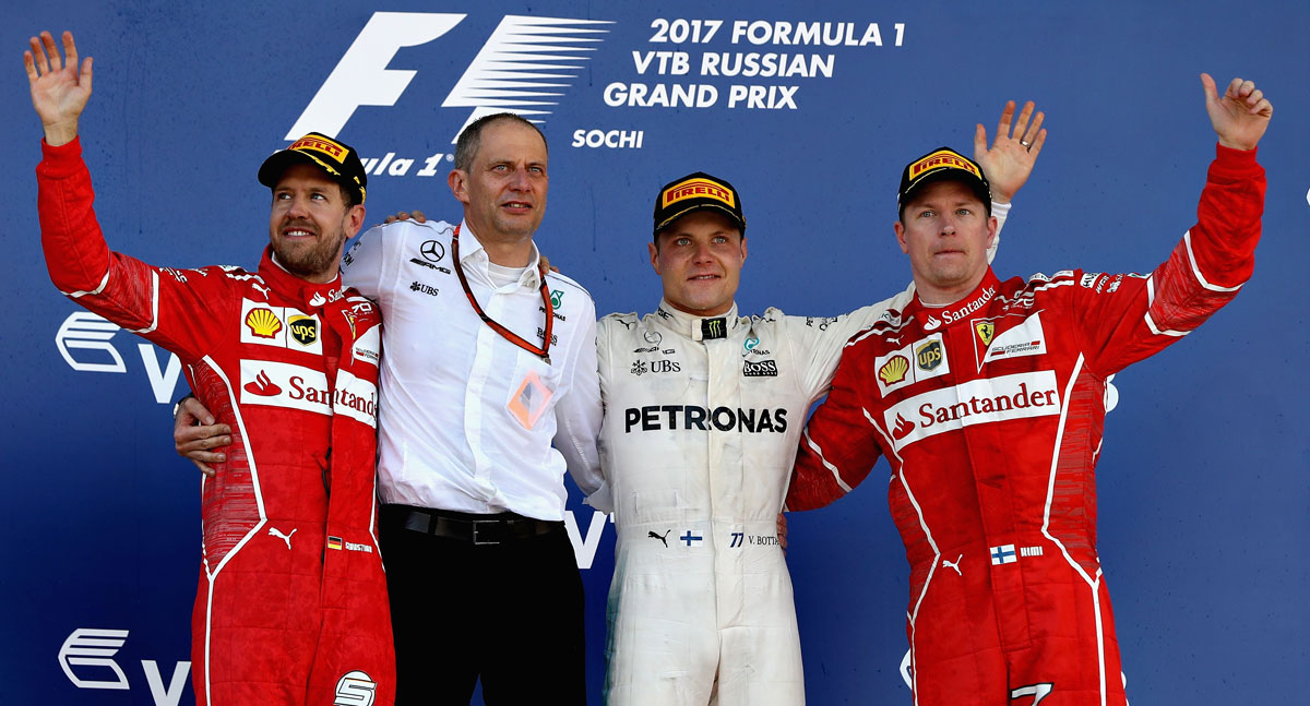 精彩图集：F1俄罗斯大奖赛，博塔斯首夺冠军(11) 第11页